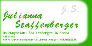 julianna staffenberger business card